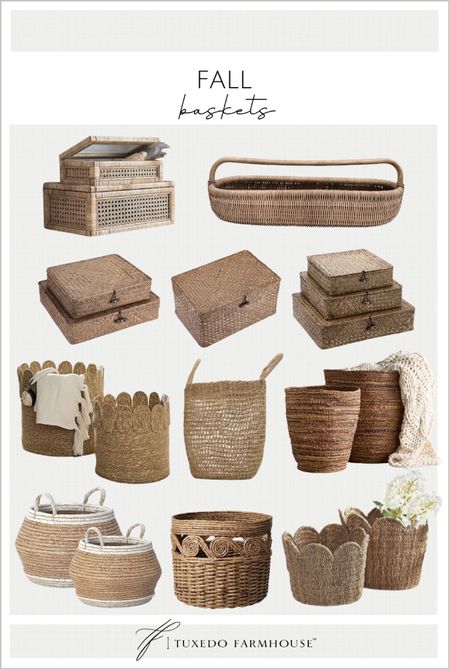 Baskets for fall home decor styling. 

Fall decor, living room decor 

#LTKstyletip #LTKSeasonal #LTKhome