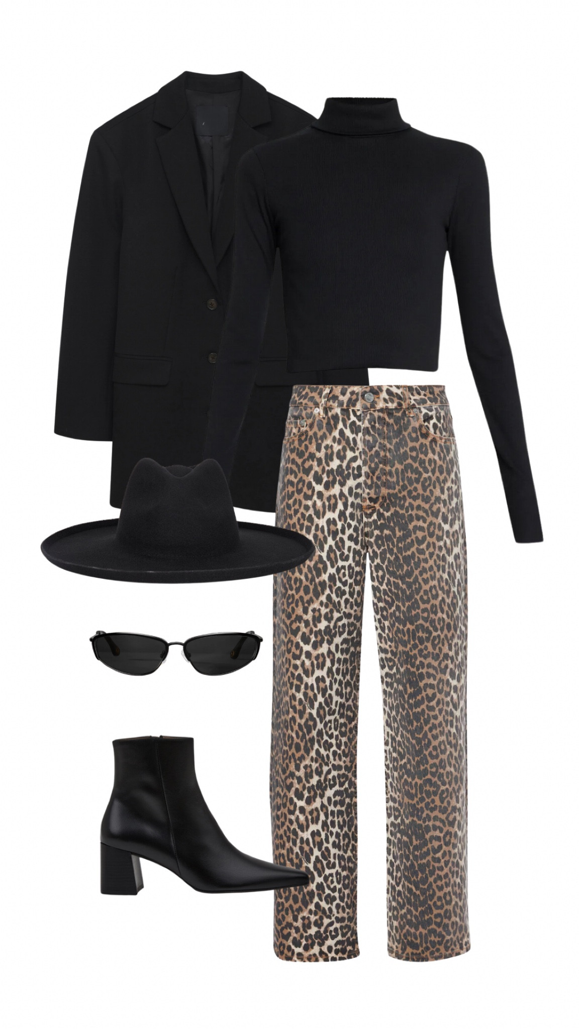 Leopard pants are trending this season and I love this pair for fall 2024! I styled it here with a black turtleneck and oversized blazer. Shop the full look!

#LTKStyleTip #LTKBacktoSchool