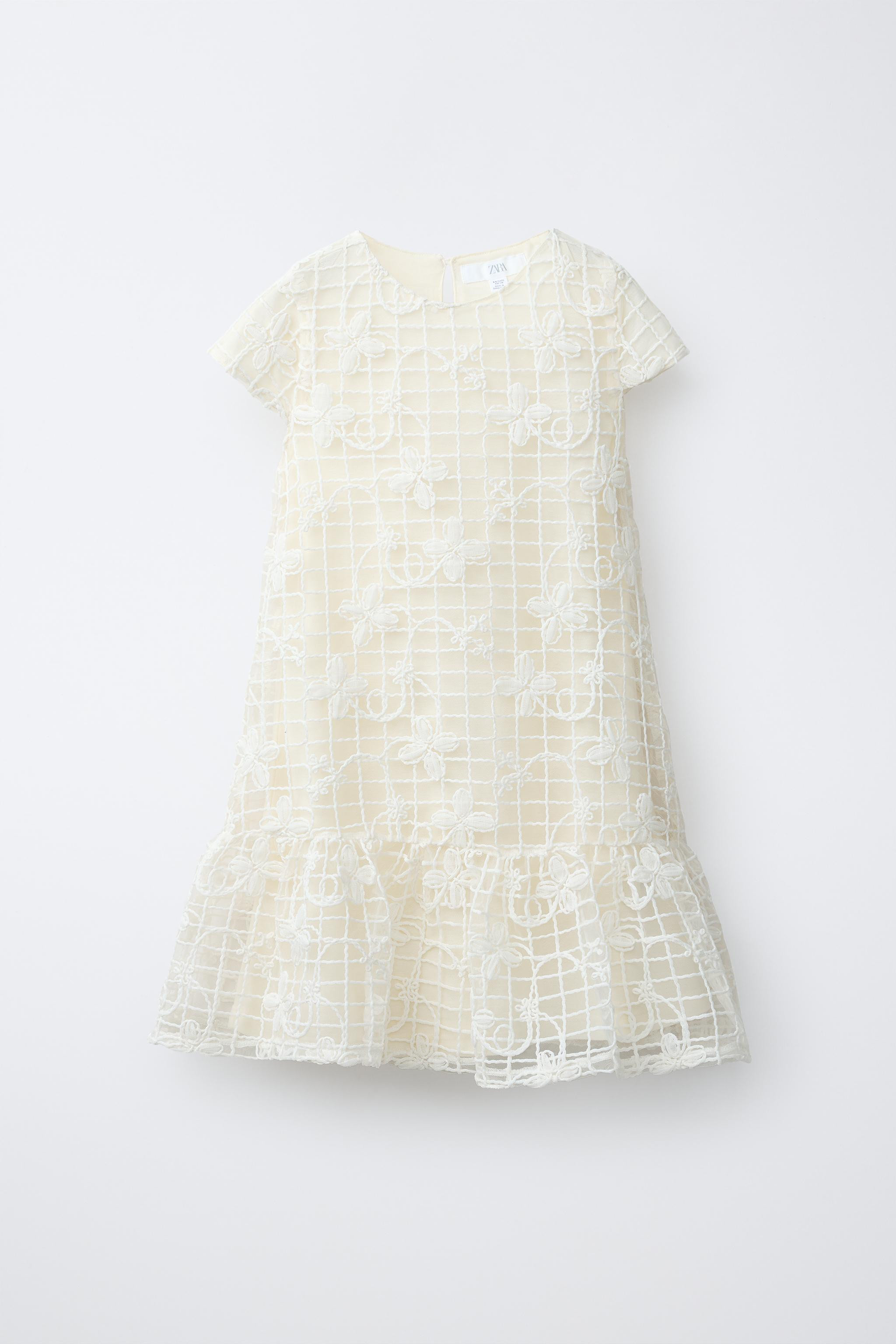 TULLE FLORAL DRESS | Zara US