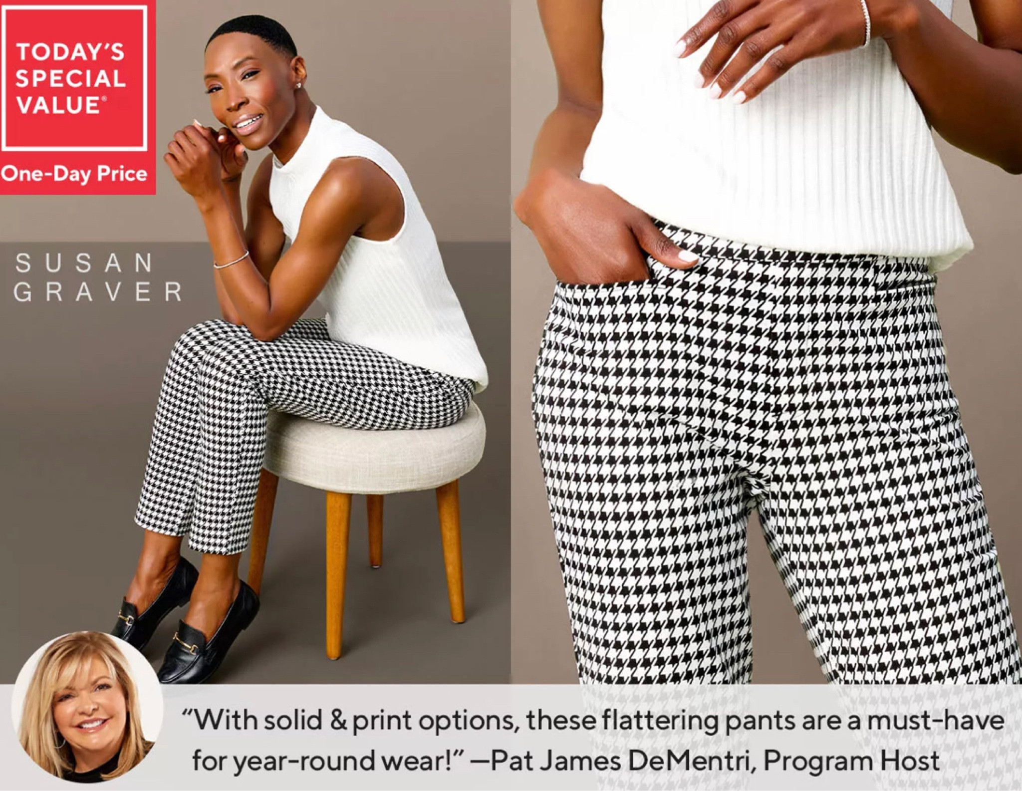 Todays Sale: Susan Graver Weekend Premium Stretch Ava Slim Ankle Pants. Grab them today for $53.62 (originally $66)

Every day feels like the weekend when you're wearing these Ava knit pull-ons from pant authority, Susan Graver. They're the perfect combo of comfy and chic: easily work-appropriate yet amazingly comfortable for off-duty days, too. But the main focus? The fit. Expertly tailored with a slimmer profile, they're that polished pant that flatters the figure, exceeding expectations every. single. time. Their secret? A Premium Stretch fabric that helps hold it all in (and seamlessly transitions from season to season).

And, with an ankle length, you can do any kind of shoe. Elevate your look with a pointy-toe pump or loosen up with a chic sneak (booties, too!).

Get an extra $30 off your first QVC order of $60 or more by using the code NEWQVC30 at checkout! 

#LTKunder100 #LTKsalealert #LTKstyletip