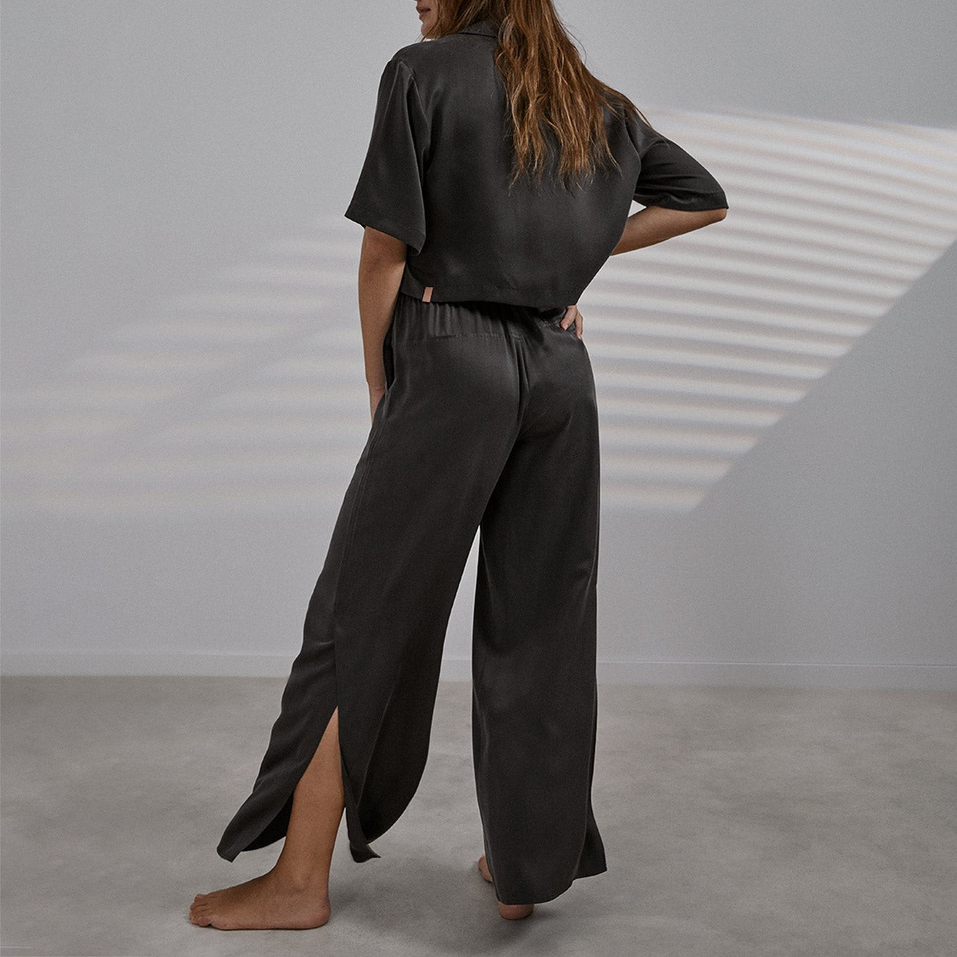 Washable Silk High Rise Pant Set | Lunya