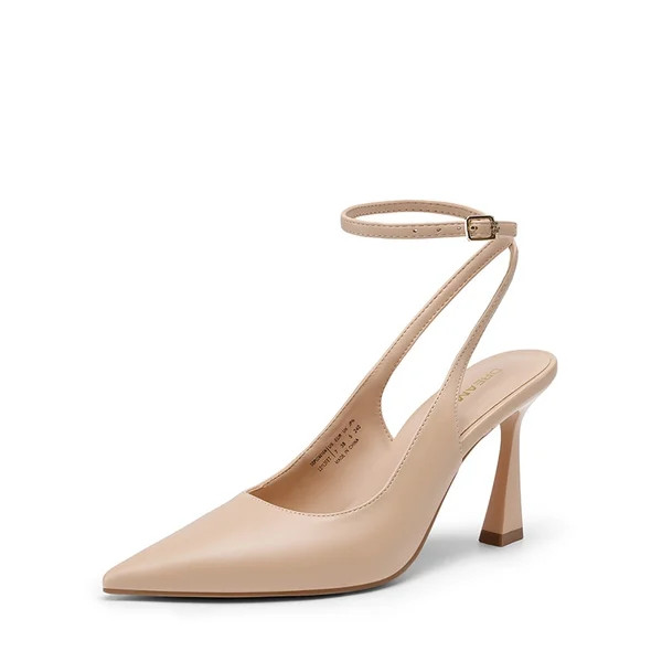 Women\u2019s Pointed Toe Slingback Pumps with Buckle Strap | Dream Pairs