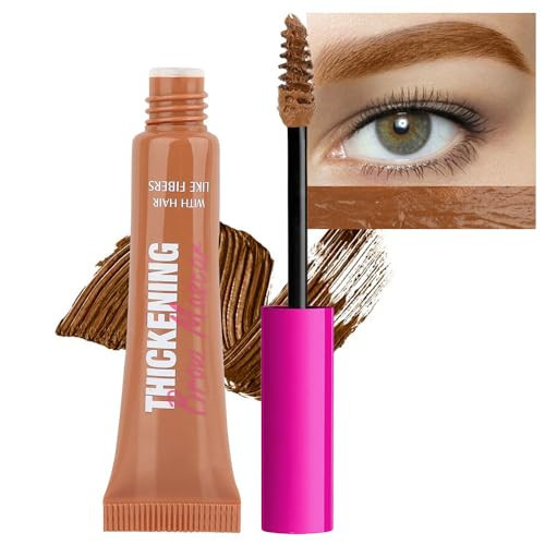 Tinted Thickening Brow Mascara,Brow Fast Sculpt,Waterproof, Transfer-proof, Brush to Fill in Eyebrows and Cover Gray Hairs - Cruelty Free - Light Medium Brown (1pc 03 Auburn) | Amazon (US)
