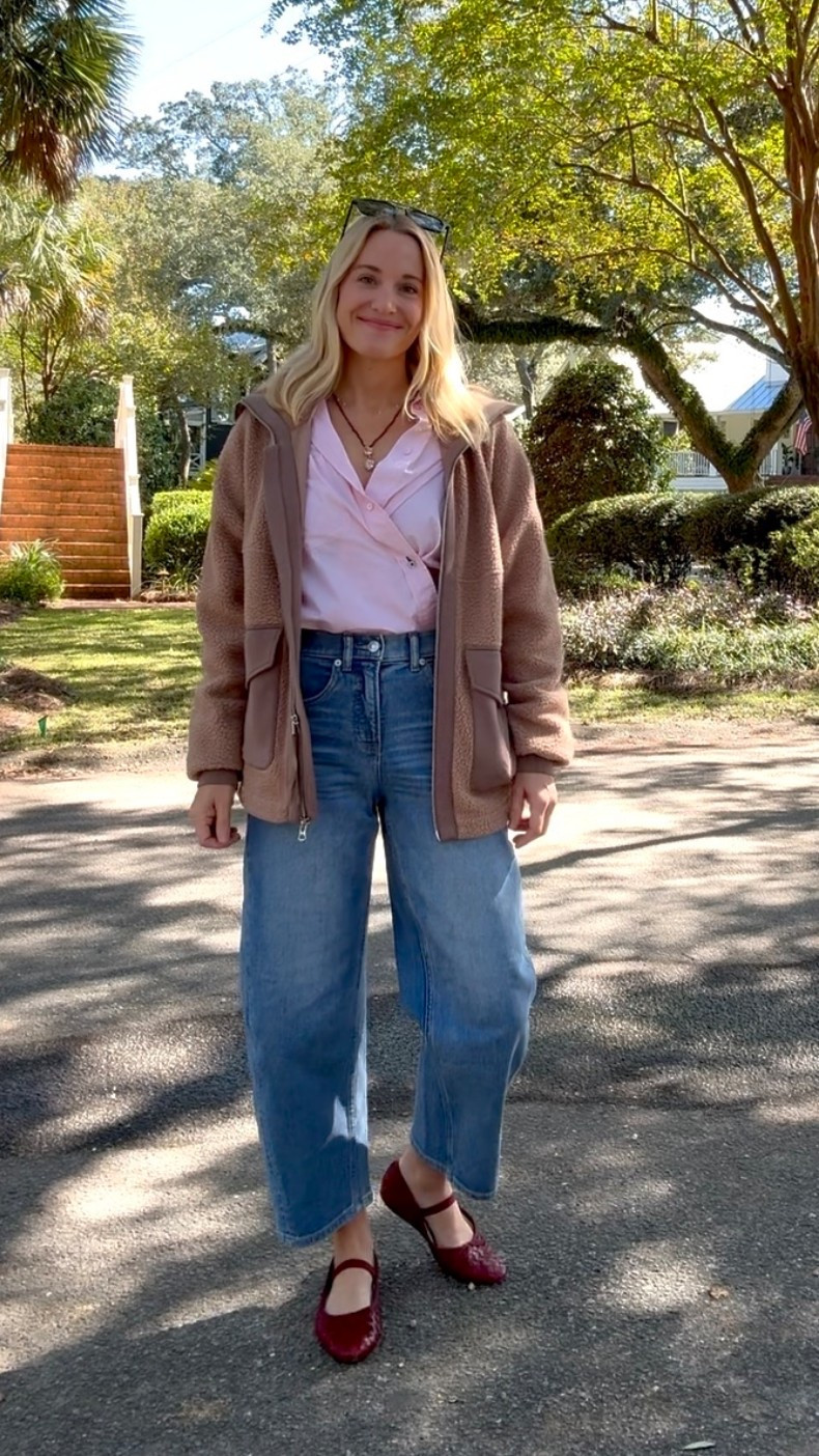 This is the best fleece, I’m telling you! And these spanx jeans suck you right in - are barrel style! I wear the petite XS 

#LTKShoeCrush #LTKPetite #LTKSeasonal