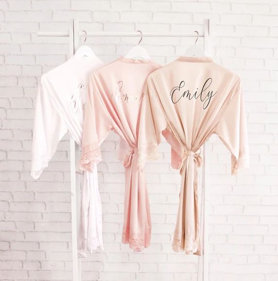 Bridesmaid Robes Personalized Bridesmaid Robes With Names  | Etsy | Etsy (US)