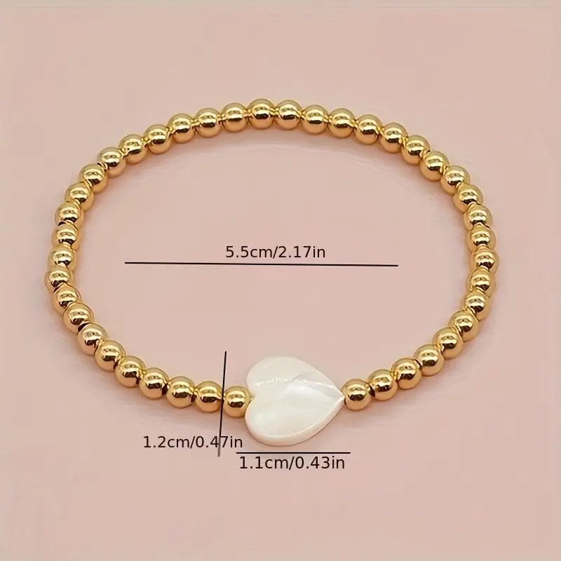 Simple Style Beads Beaded Bracelet Elegant Handmade Hand - Temu | Temu Affiliate Program