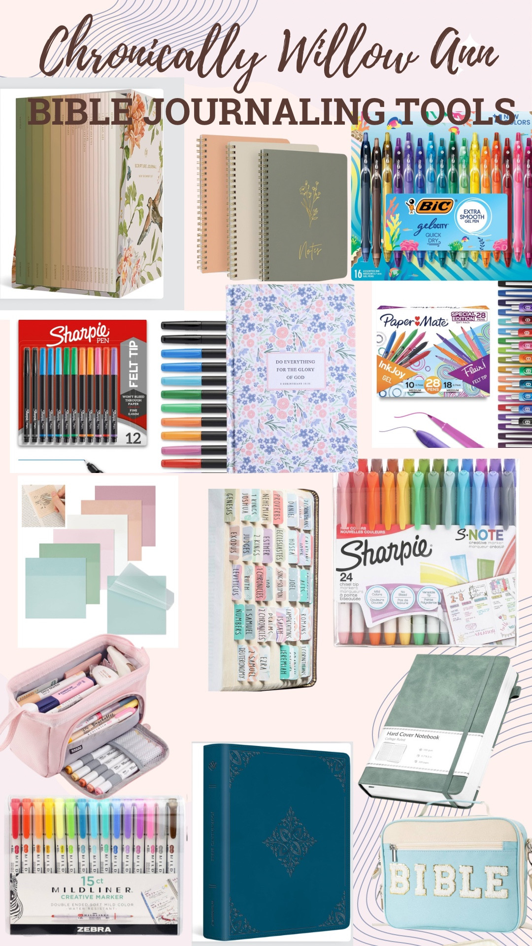 Best Bible studying tools, Bible notebooks, notebooks for journaling, highlighters for bibles, pens that won’t smudge, pen bag, marker bag, Bible labels, books of the Bible notebooks, sticky notes, gifts for her, gifts for mom, gifts for teenage girls

#LTKGiftGuide #LTKKids #LTKxPrimeDay
