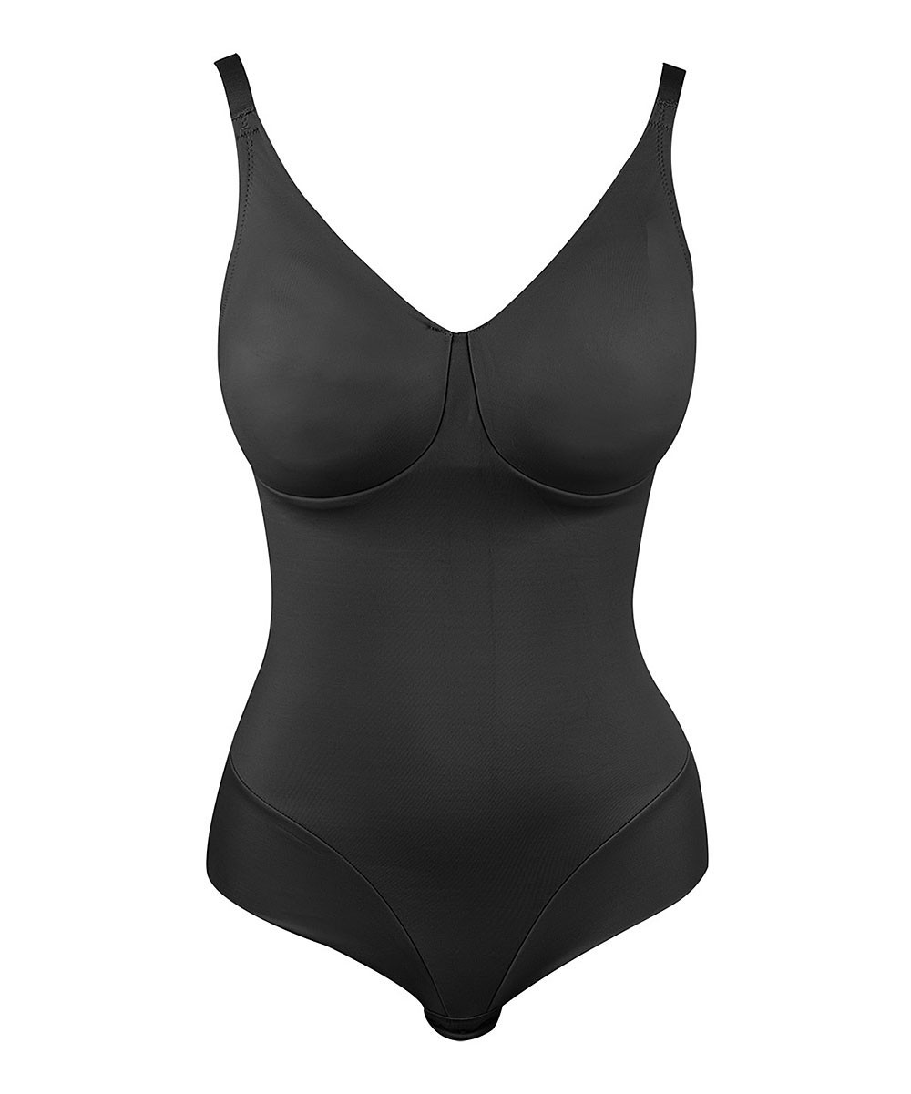 Miraclesuit Women's Undergarment Bodysuits black - Black Bodysuit - Plus | Zulily
