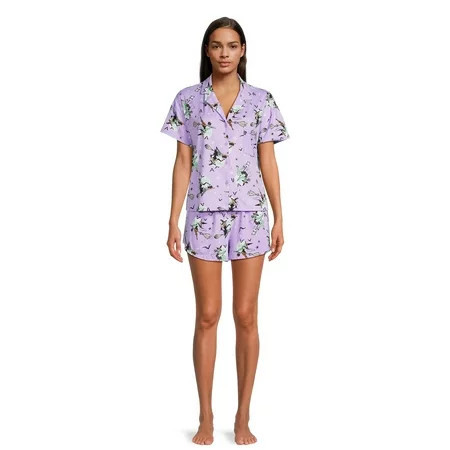 Way To Celebrate Womens Shorty Pajama Set, Sizes XS to 3X | Walmart (US)