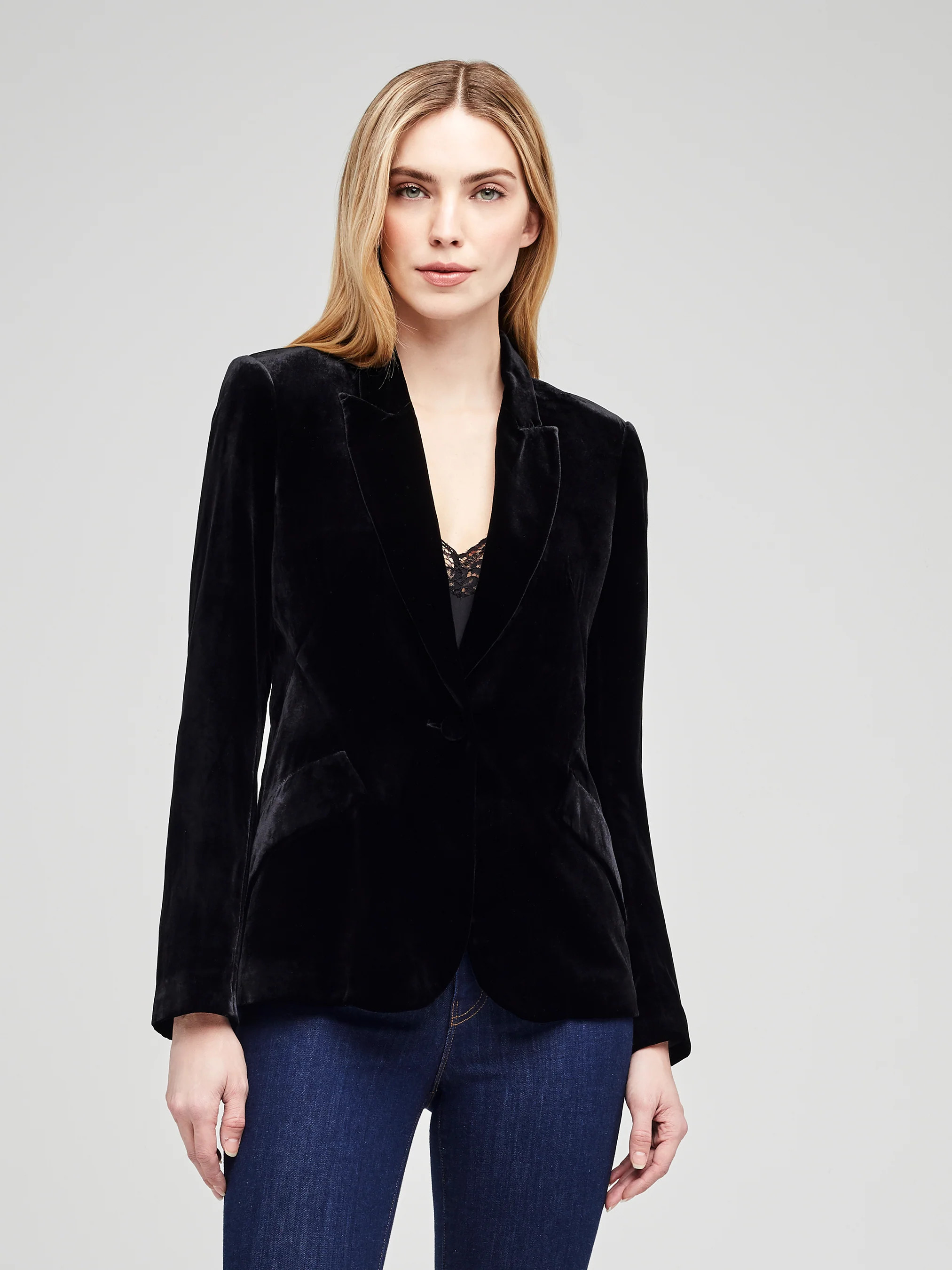 Chamberlain Velvet Blazer | L'Agence