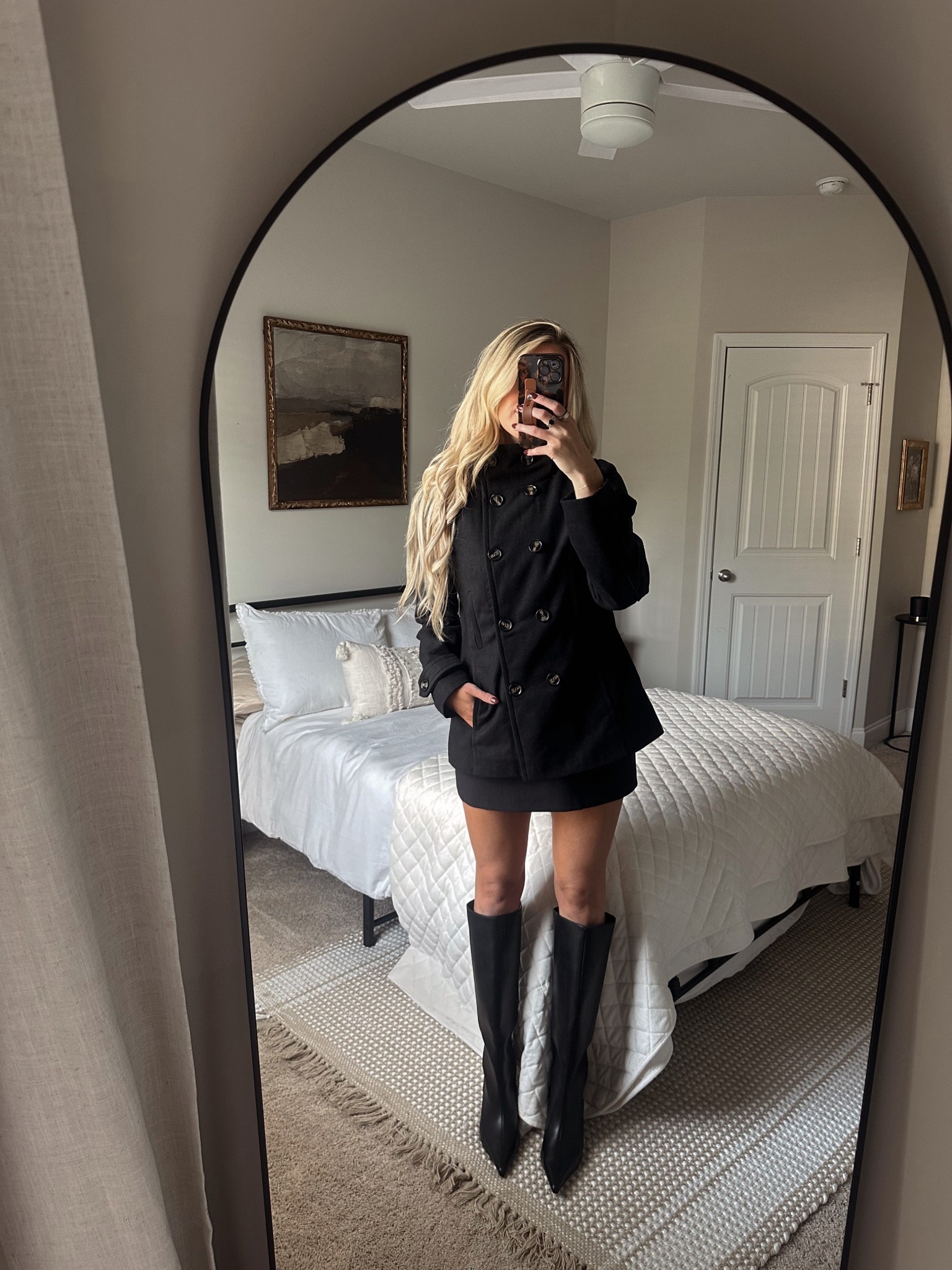 Chic fall fit!

Medium coat 
Small skirt 

#LTKWorkwear #LTKFindsUnder100 #LTKSeasonal