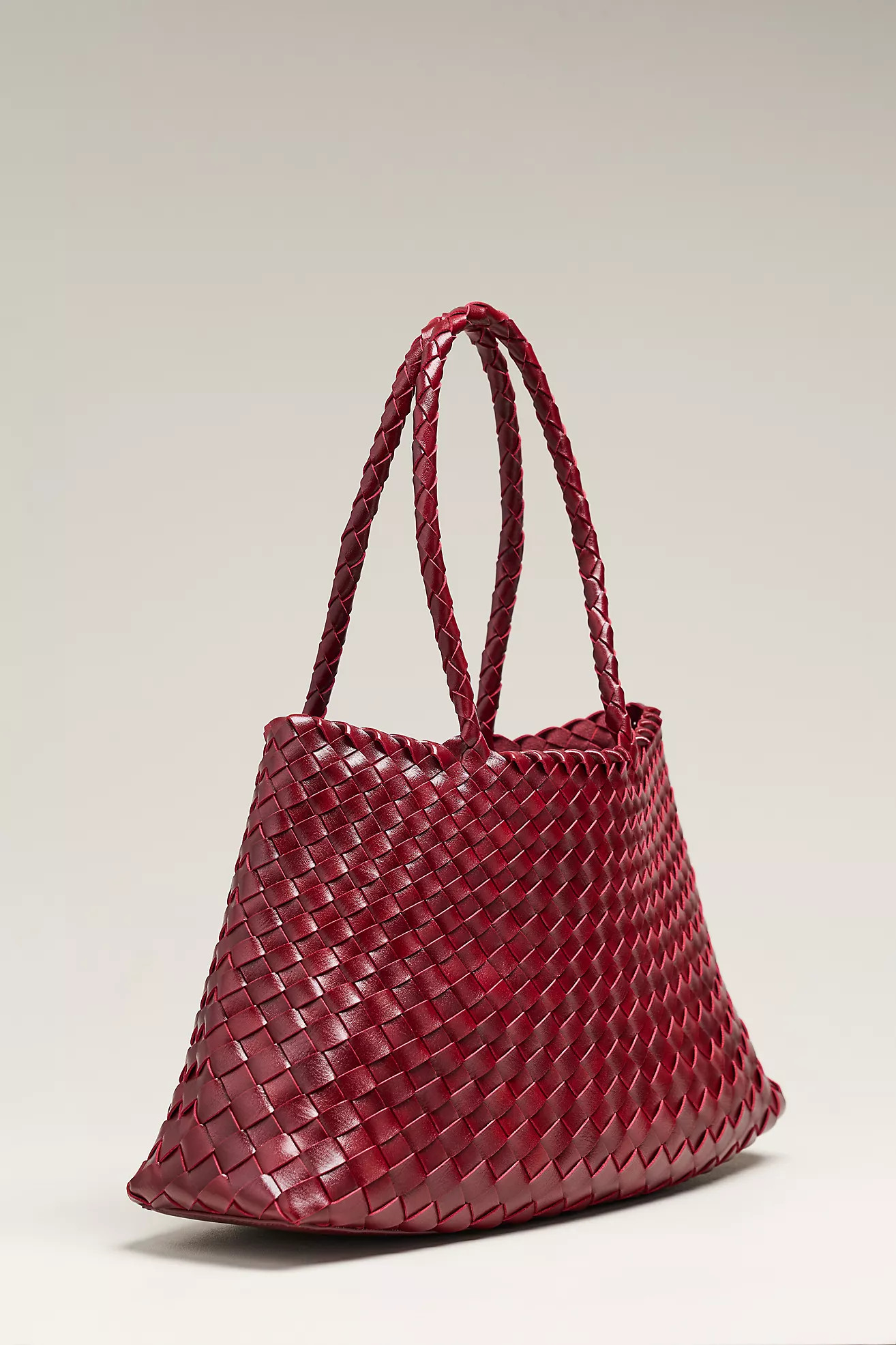 Calla Large Woven Satchel Bag | Anthropologie (US)