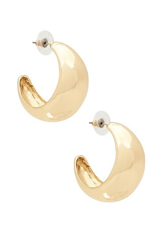 BaubleBar Bubble Hoop Earrings in Gold from Revolve.com | Revolve Clothing (Global)