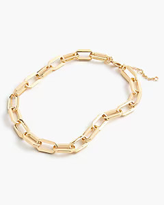 Rectangle link statement necklace | J.Crew Factory