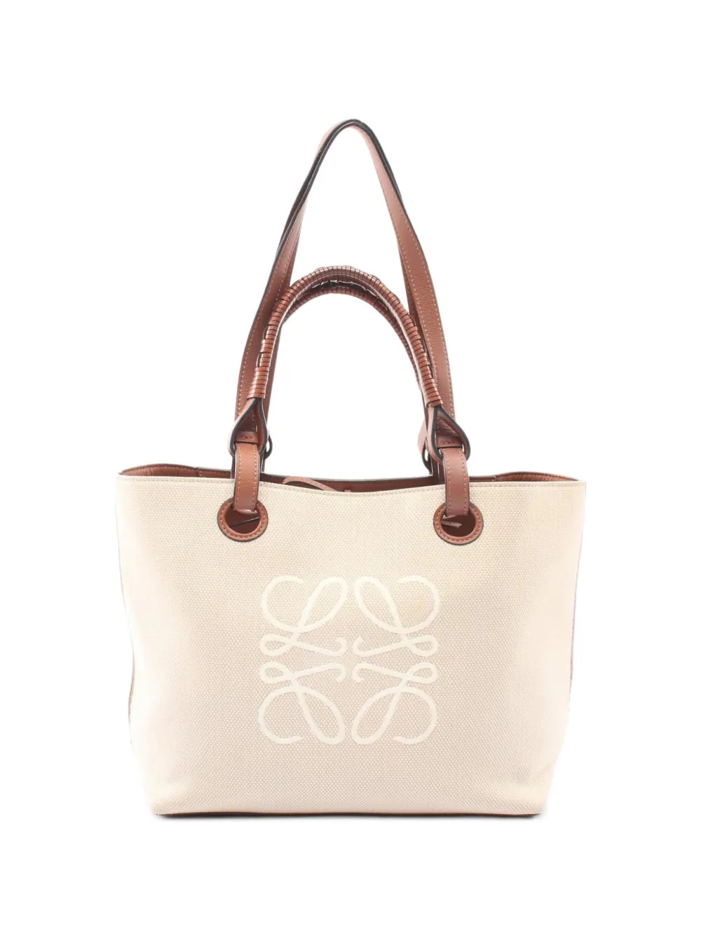 Loewe Pre-Owned 2000s Anagram canvas tote bag - Neutrals | Farfetch Global