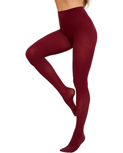 Hiltzo 80D Women's Tights Semi Opaque Ultra Soft Solid Color Stretchable High Waist Footed Pantyh... | Amazon (US)