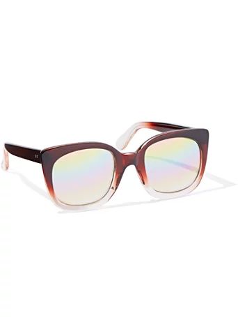 Brown Square-Lens Sunglasses - New York & Company | New York & Company