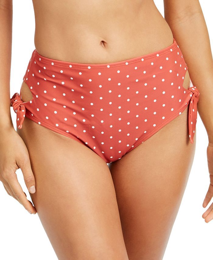 Printed Cutout Side-Tie Bikini Bottoms, Created for Macy's | Macys (US)