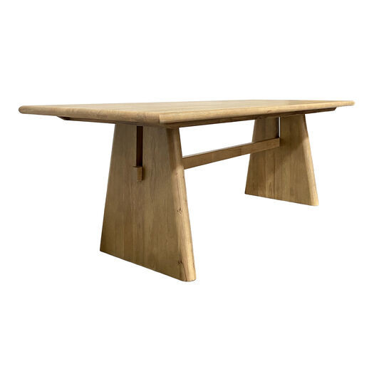Isabelle Weathered Timber Trestle Dining Table by World Market | World Market