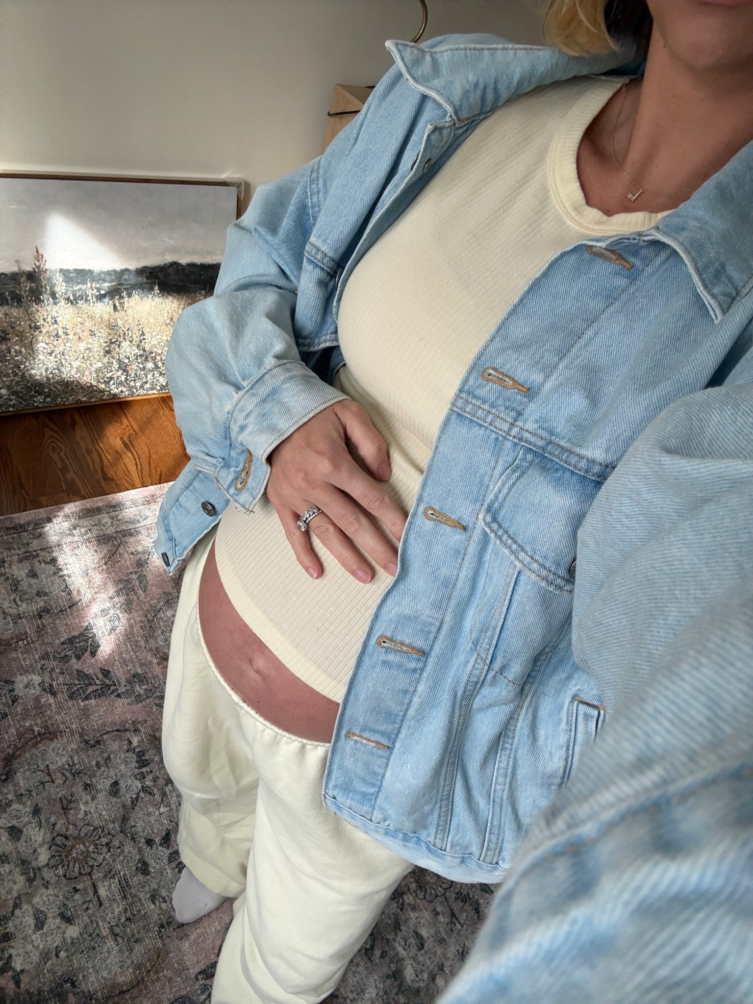 30 weeks pregnant OOTD - jacket size L

#LTKootd #LTKmomlife #LTKBump