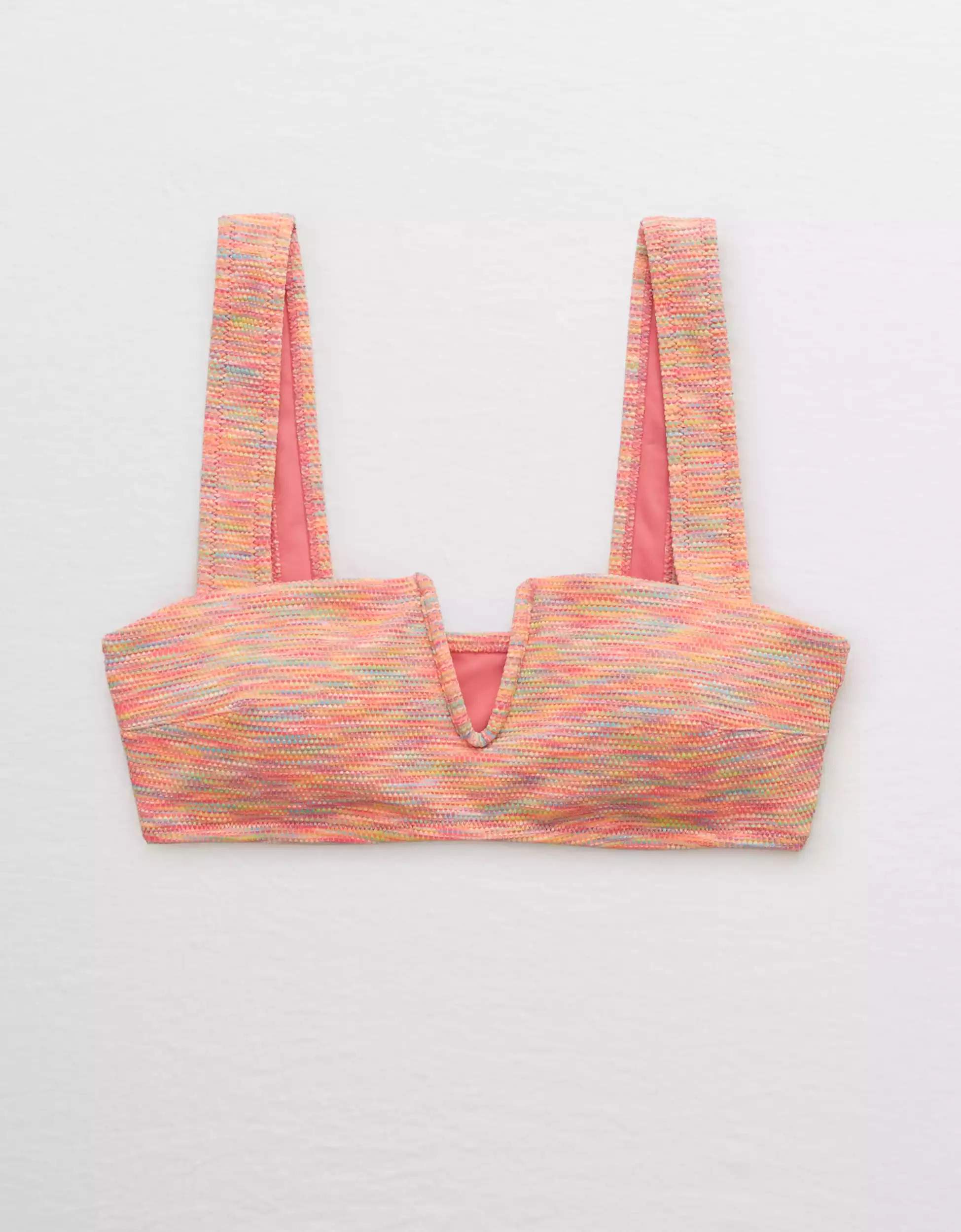 Aerie V Space Dye Bandeau Bikini Top | American Eagle Outfitters (US & CA)