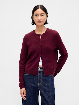 CashSoft Crop Cardigan | Gap (US)