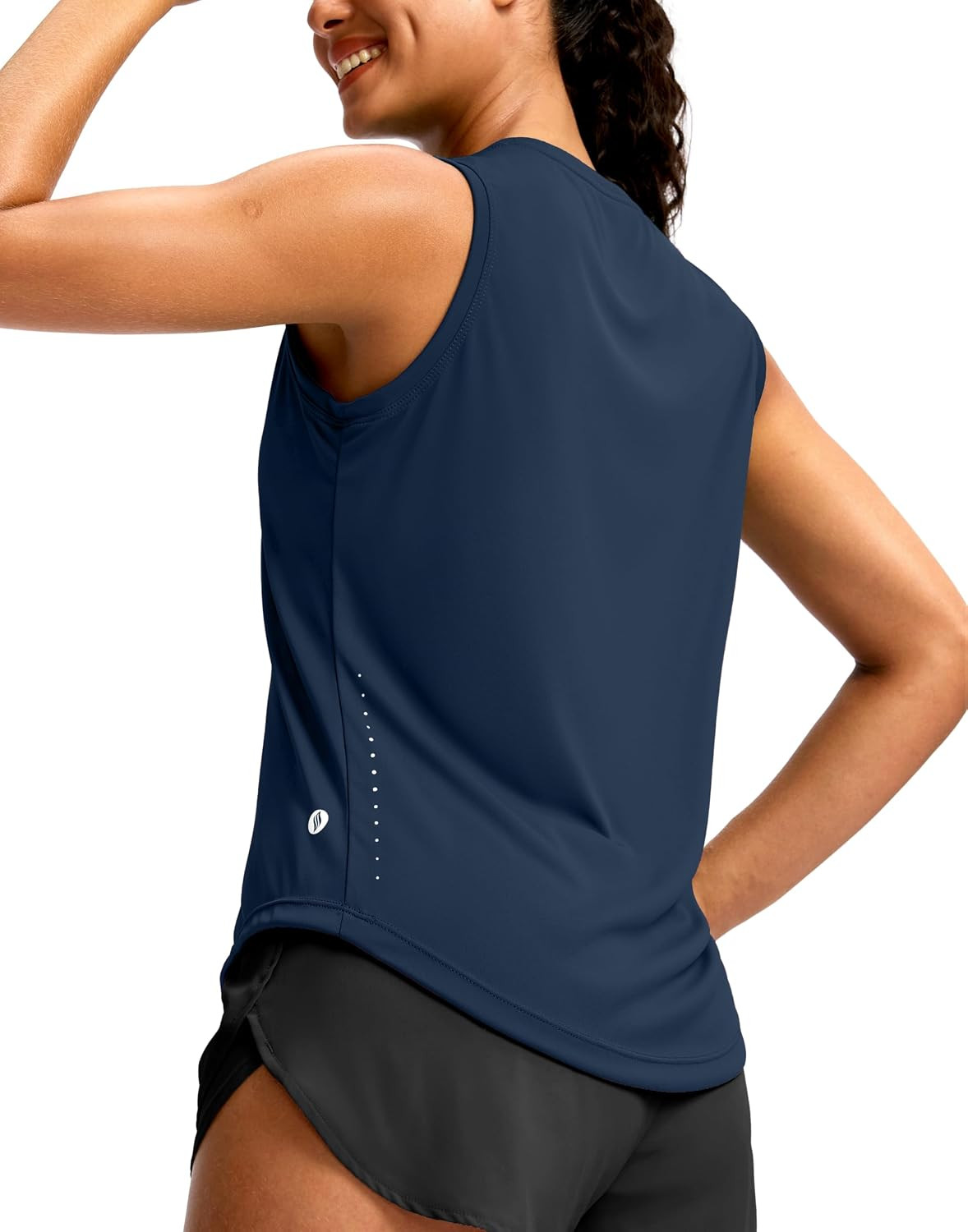 SANTINY Workout Tank Tops Woman Athletic Running Yoga Shirts | Amazon (US)