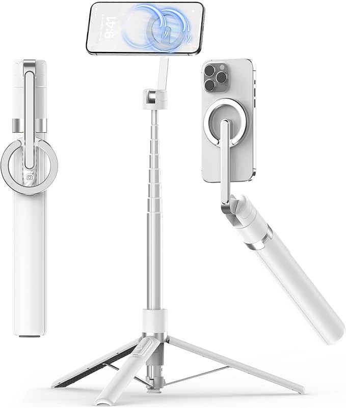 TONEOF 68" Magnetic Selfie Stick Tripod with Aluminum Strong Magnetic Holder for Magsafe, 360° R... | Amazon (US)