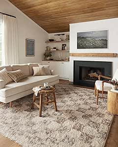 Loloi Angela Rose x Amira Collection AMI-05 Ivory/Pebble 7'-10" x 10' Area Rug | Amazon (US)