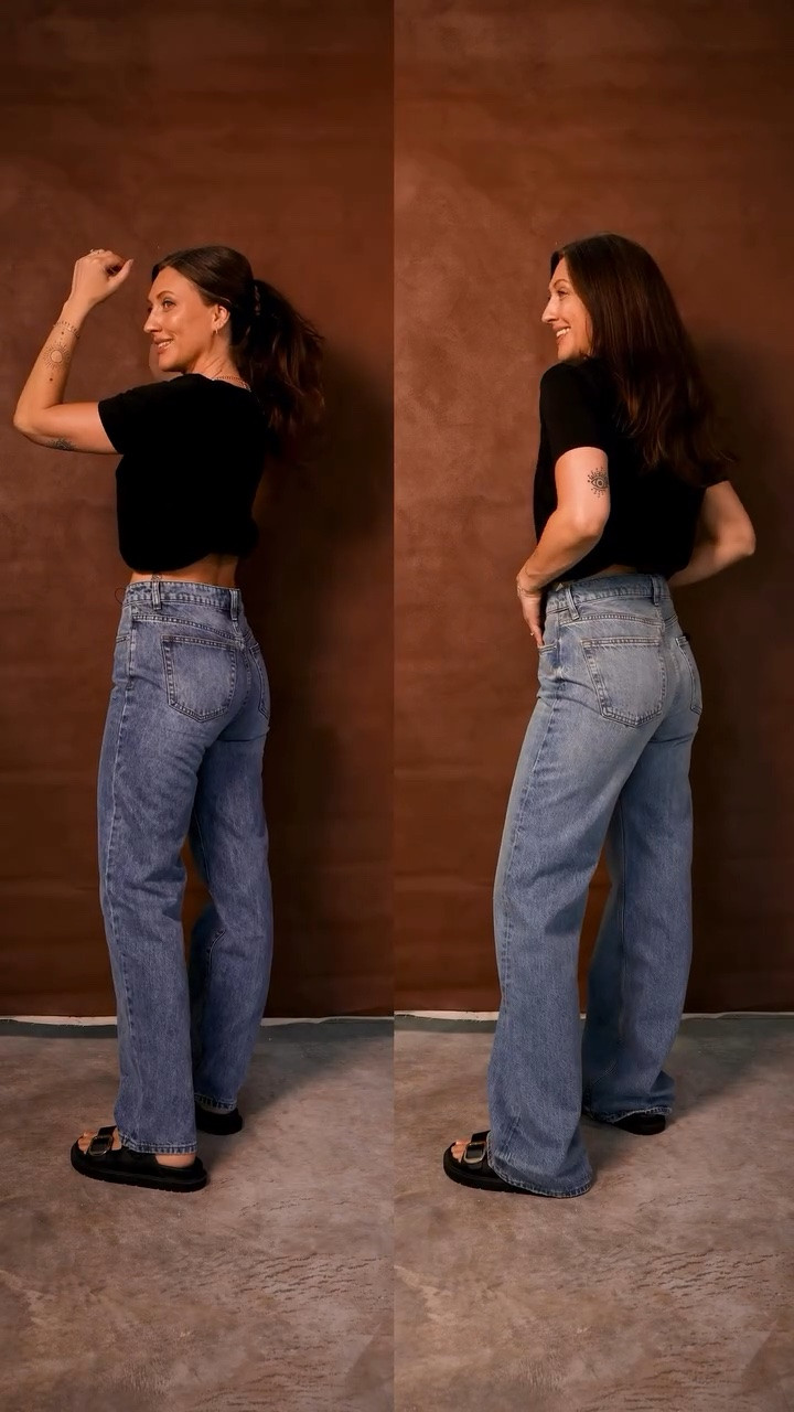 Left side is my favorite and those are the Superdown Lanie jeans

Right side is the Anine Bing Hugh Jeans 

I did a 27” for both. The anine jeans are very long

#LTKootd #LTKSaleAlert #LTKSeasonal
