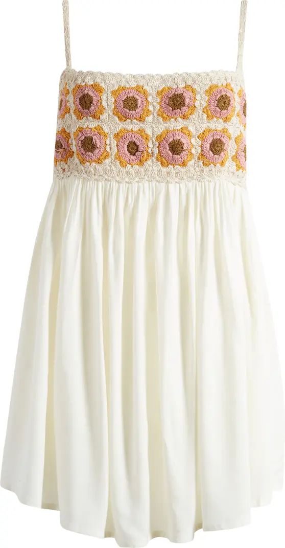 Crochet Bodice Cotton Babydoll Dress | Nordstrom