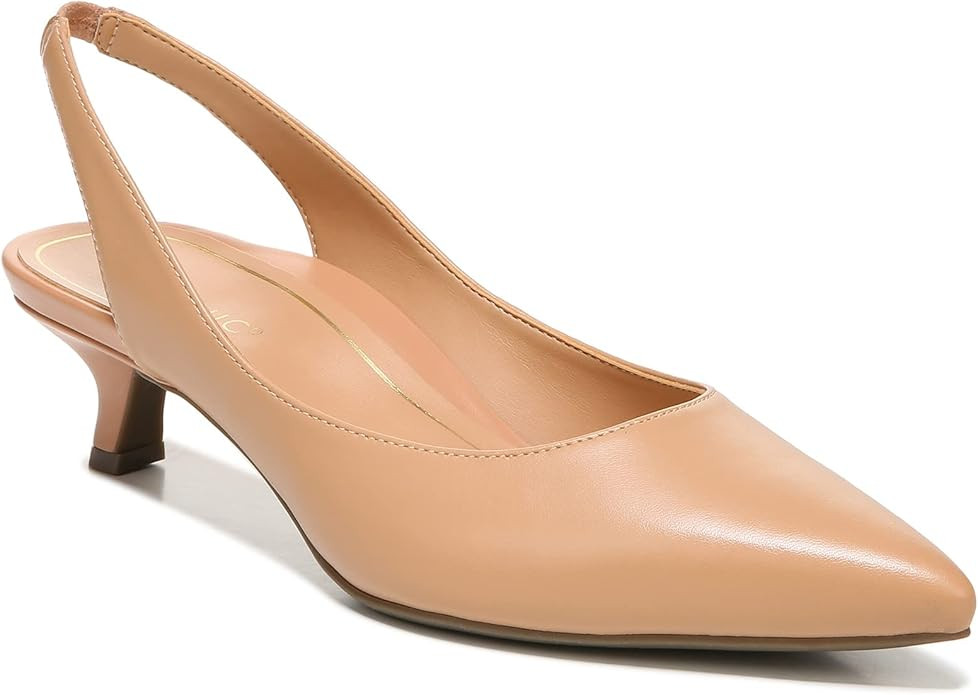 Vionic Women's Primrose Ziva Adjustable Kitten Heel- Supportive Shoes with Concealed Orthotic Arc... | Amazon (US)