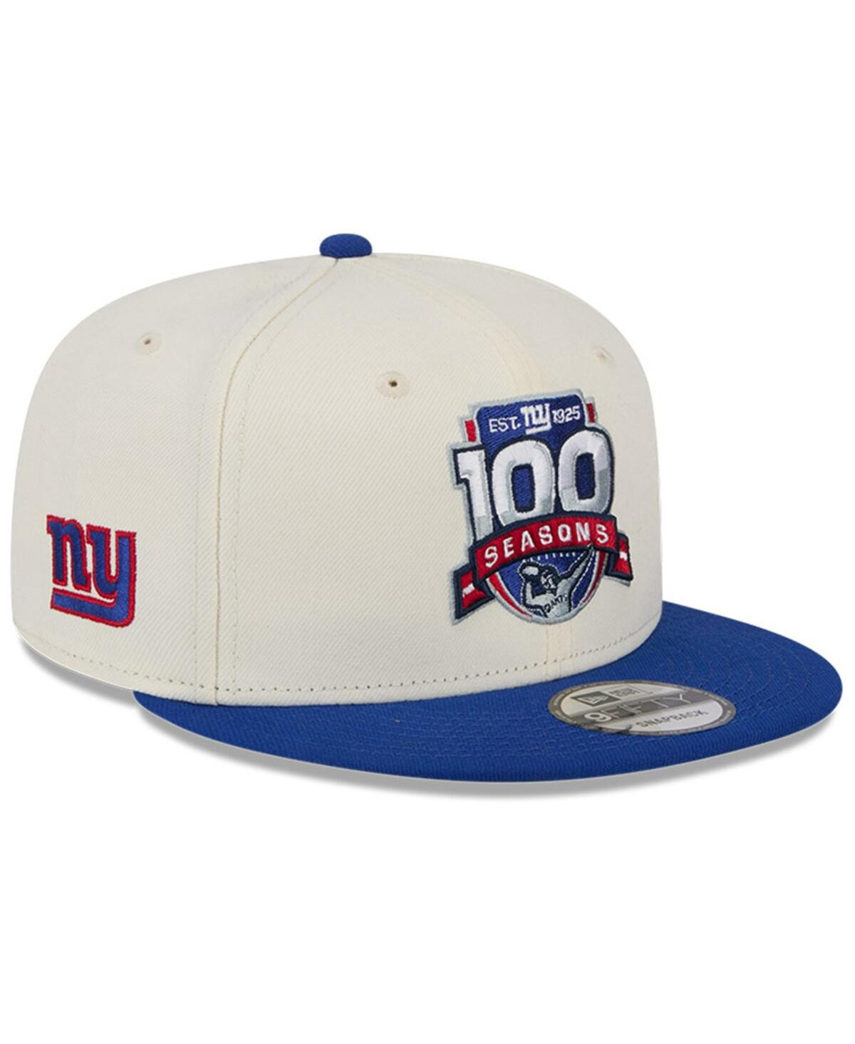 New Era Men's Cream/Royal New York Giants 100th Season Two-Tone 9FIFTY Snapback Hat - Cream Royal | Macy's