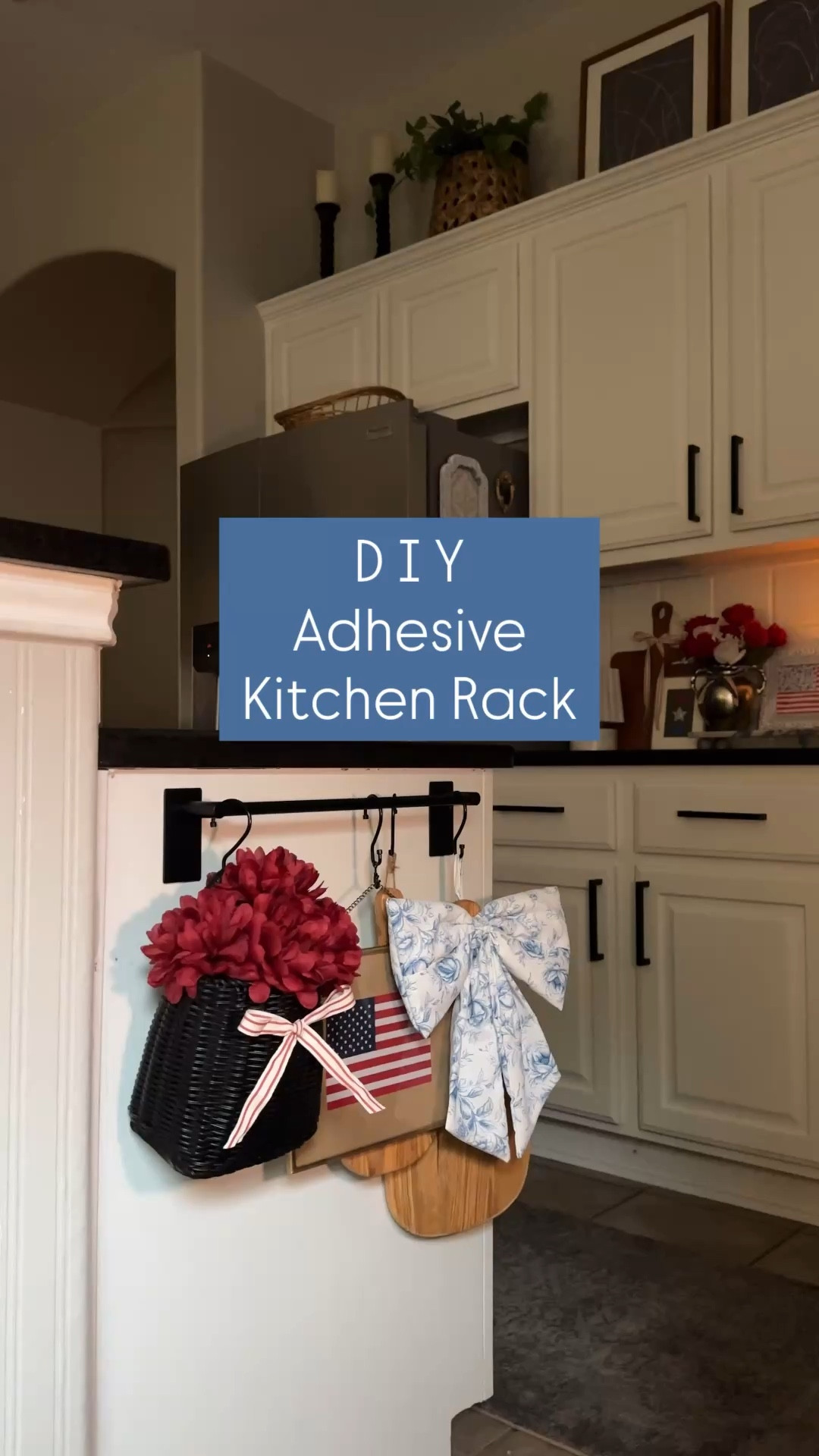 DIY Kitchen Rack ♥️🤍💙

Easy DIY adhesive Kitchen Rack! and takes less than 5 minutes to put up! 🤌🏼🤌🏼

You can add extra wood boards, kitchen towels, fruit baskets, floral arrangements, pictures, the possibilities are endless! This kitchen rack is beautiful and functional! 💁🏻‍♀️😊

#diy #diyhomedecor #homedecorideas #kitchen #kitchenrack 

#LTKSeasonal #LTKSaleAlert #LTKHome
