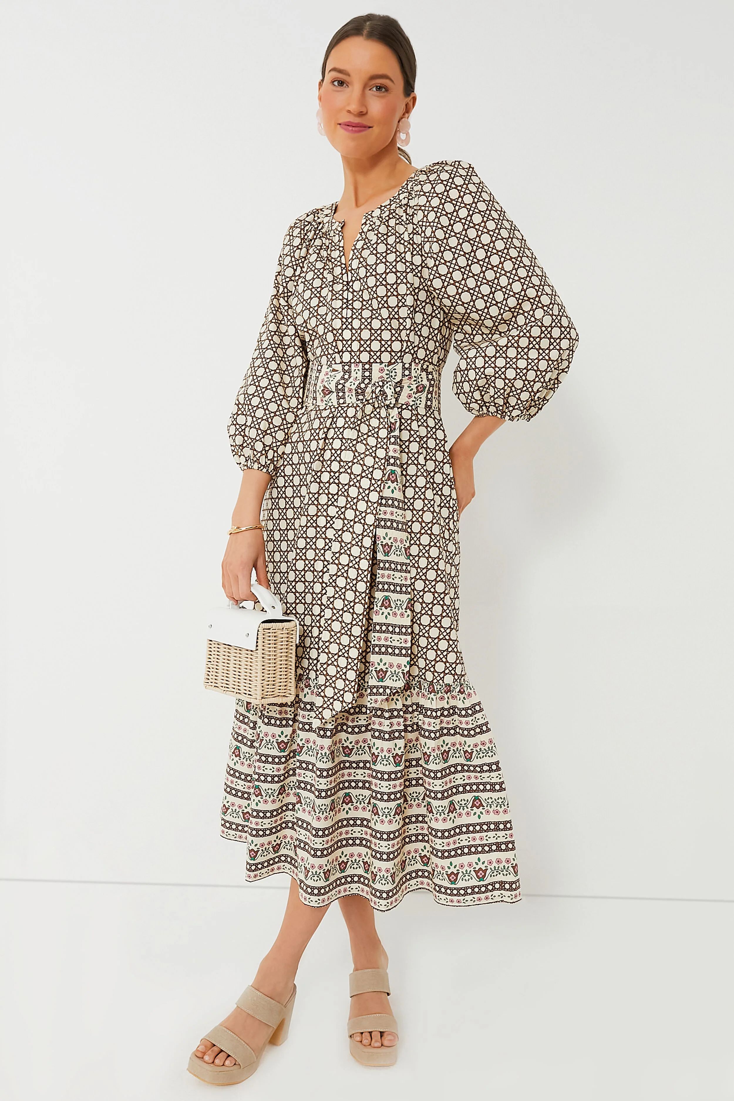 Birch Cane Border Lyles Dress | Tuckernuck (US)