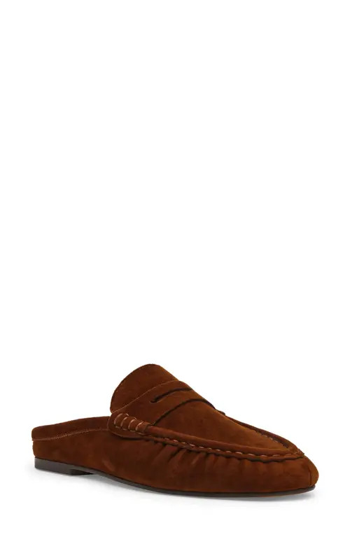 Steve Madden Rafe Loafer Mule in Umber Suede at Nordstrom, Size 7 | Nordstrom
