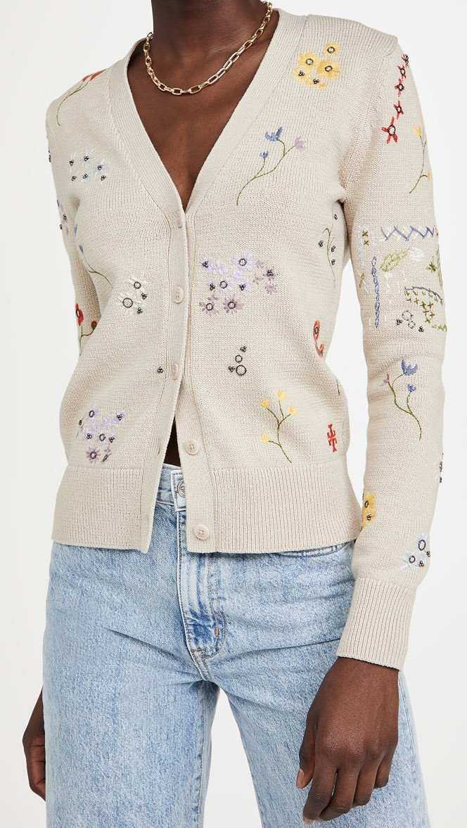 Floral Embroidered Simone Cardigan | Shopbop