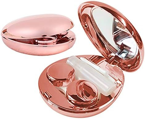 Aukvite Contact Lens Case, Portable Contact Lens Box Kit with Mirror, Travel Contact Len Case Dur... | Amazon (US)