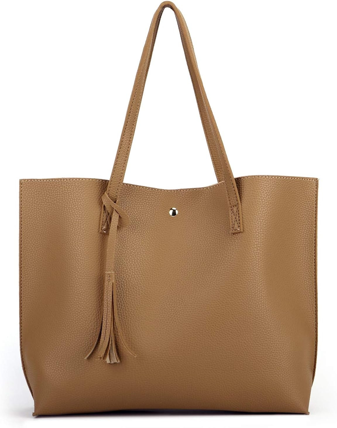 Nodykka Women Tote Bags Top Handle Satchel Handbags PU Faux Leather Tassel Shoulder Purse | Amazon (US)