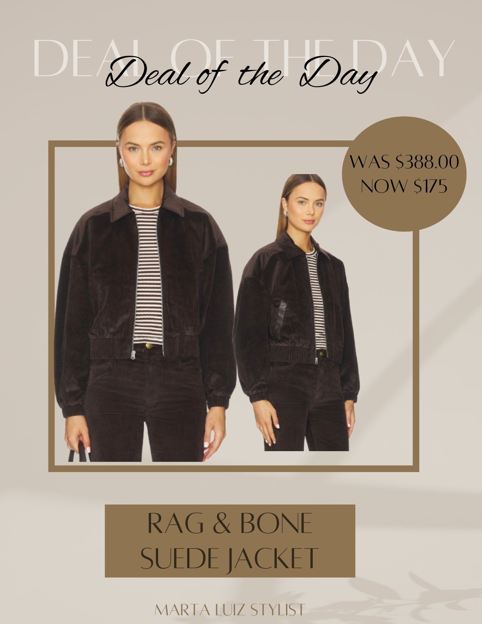 Rag & Bone Suede Jacket on sale 
Brown suede jacket on sale 

#LTKSpringSale #LTKWorkwear #LTKSaleAlert