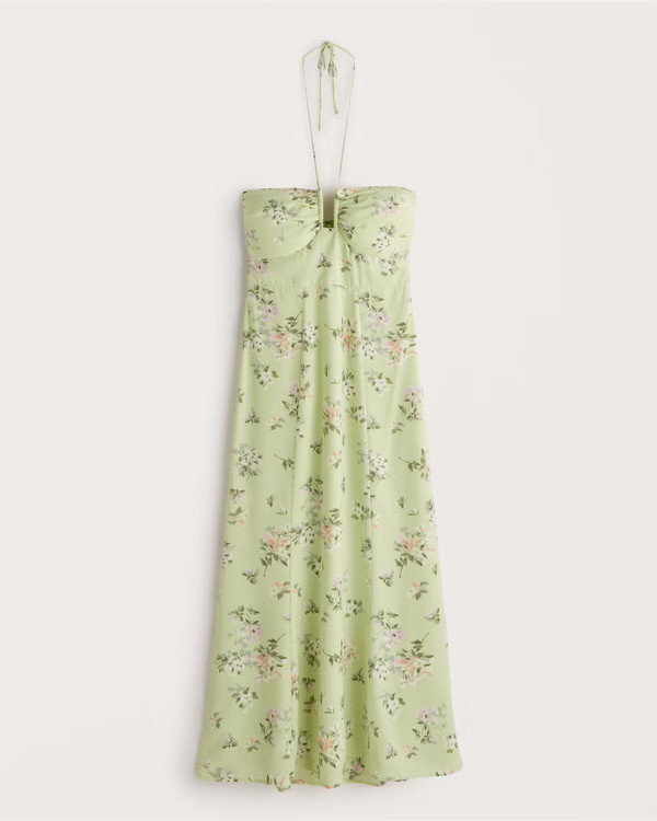 Halter Maxi Dress | Abercrombie & Fitch (US)