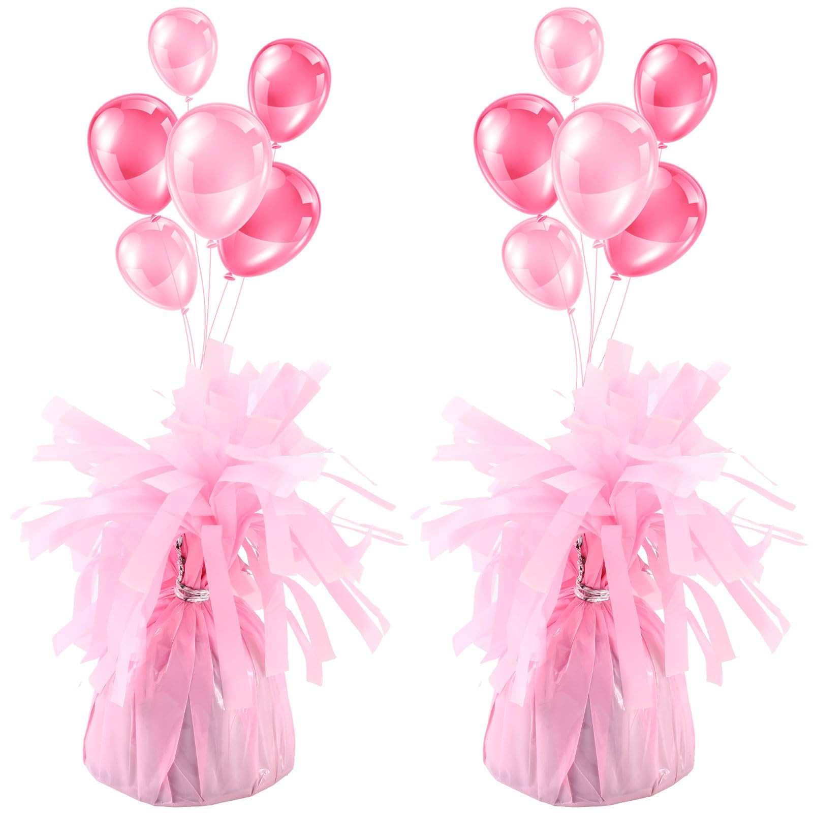 2 Pcs Balloon Weights Pink Metallic Anchor Balloon Holder for Helium Balloons Heavy Table Weights... | Amazon (US)