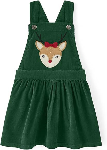 Amazon.com: Gymboree Girls and Toddler Embroidered Sleeveless Skirtall Jumpers, Holiday Exp Deer,... | Amazon (US)