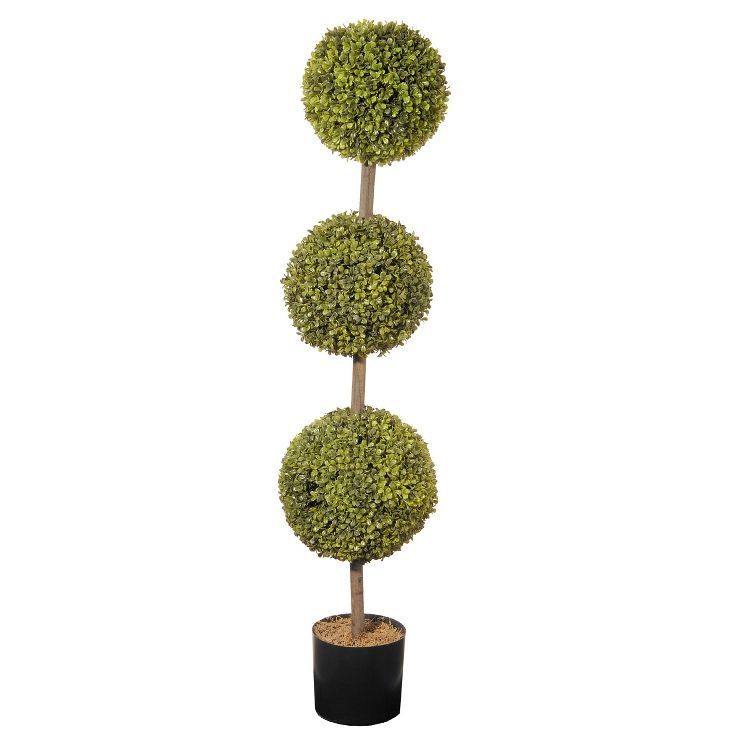 National Tree Company 48" Boxwood Three-Ball Topiary | Target