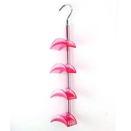 Household Closet Organizer 4 Hooks Handbag Cap Hanger Rack Clear Fuchsia | Walmart (US)