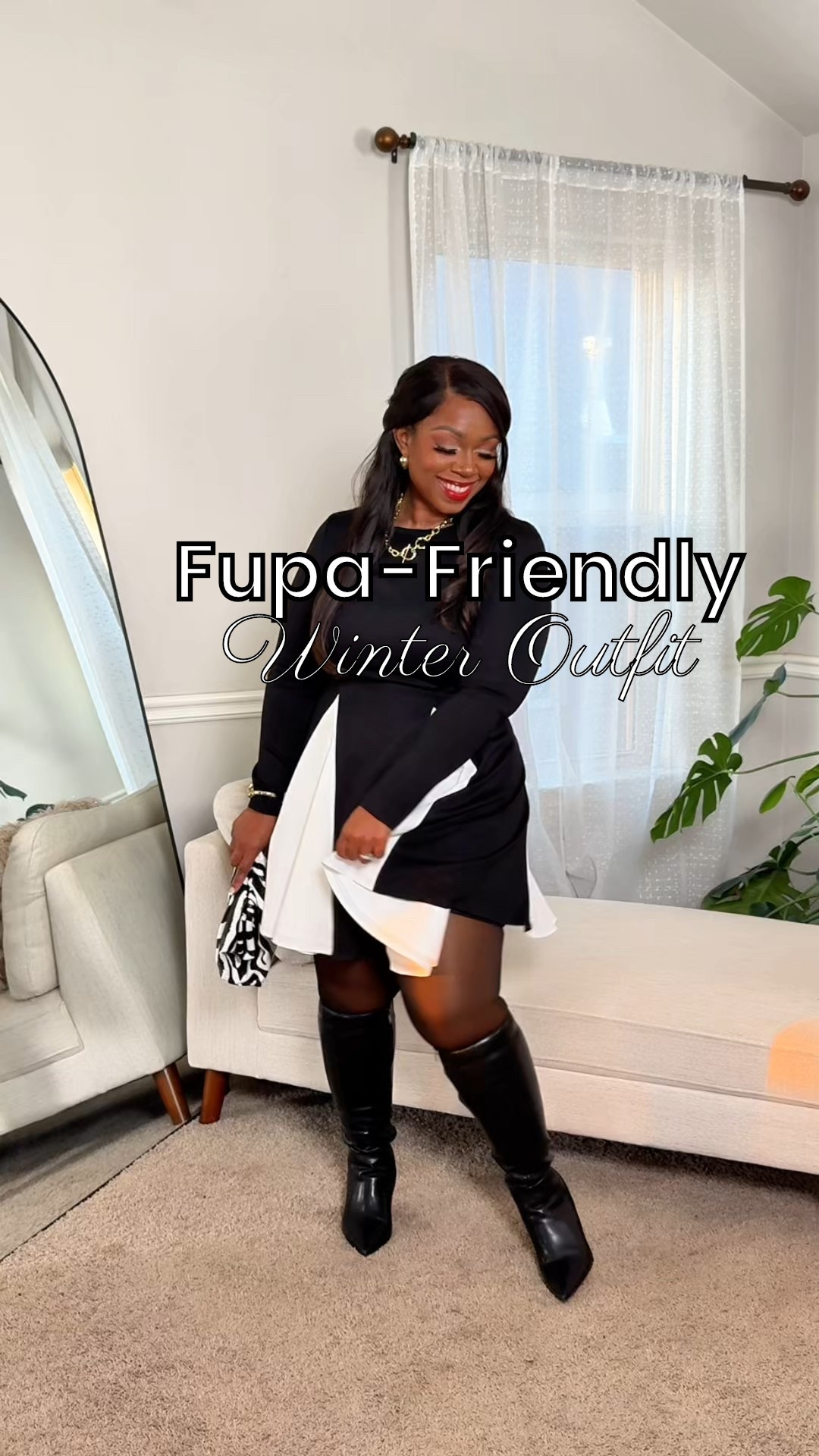 Winter dress inspo with black wide calf boots

#LTKPetite #LTKOver40 #LTKMidsize