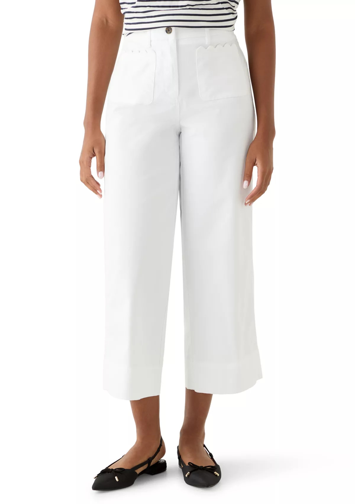 Women's Scallop Twill Pants | Belk