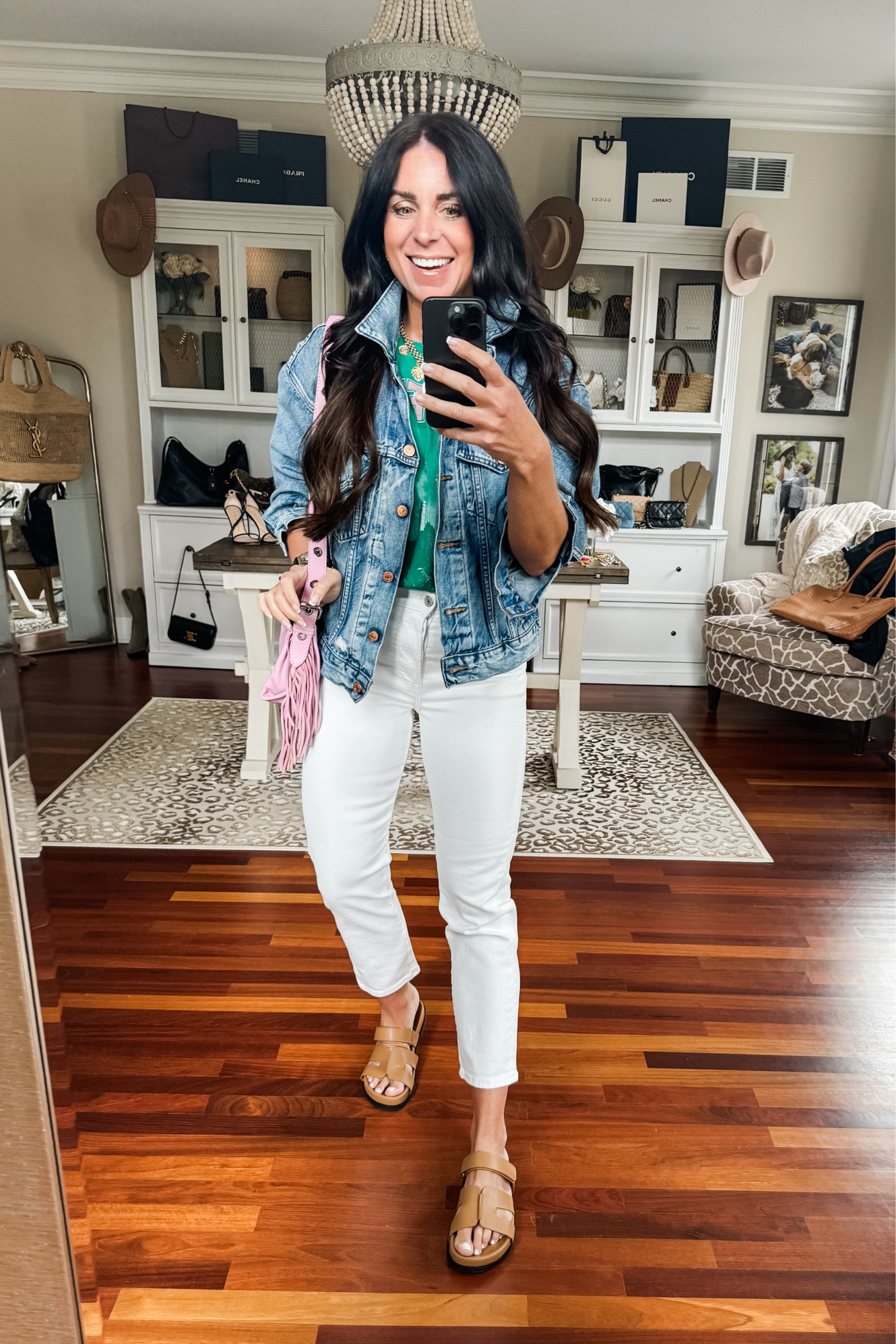 Large tee
27 denim
Small jacket
Spring outfit idea

#LTKfindsunder50 #LTKSeasonal #LTKstyletip