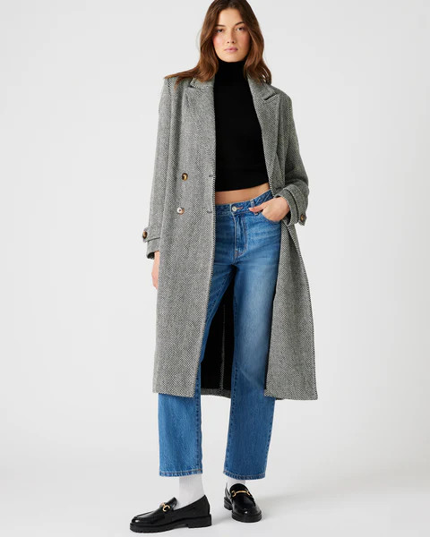 PRINCE COAT BLACK | Steve Madden (US)