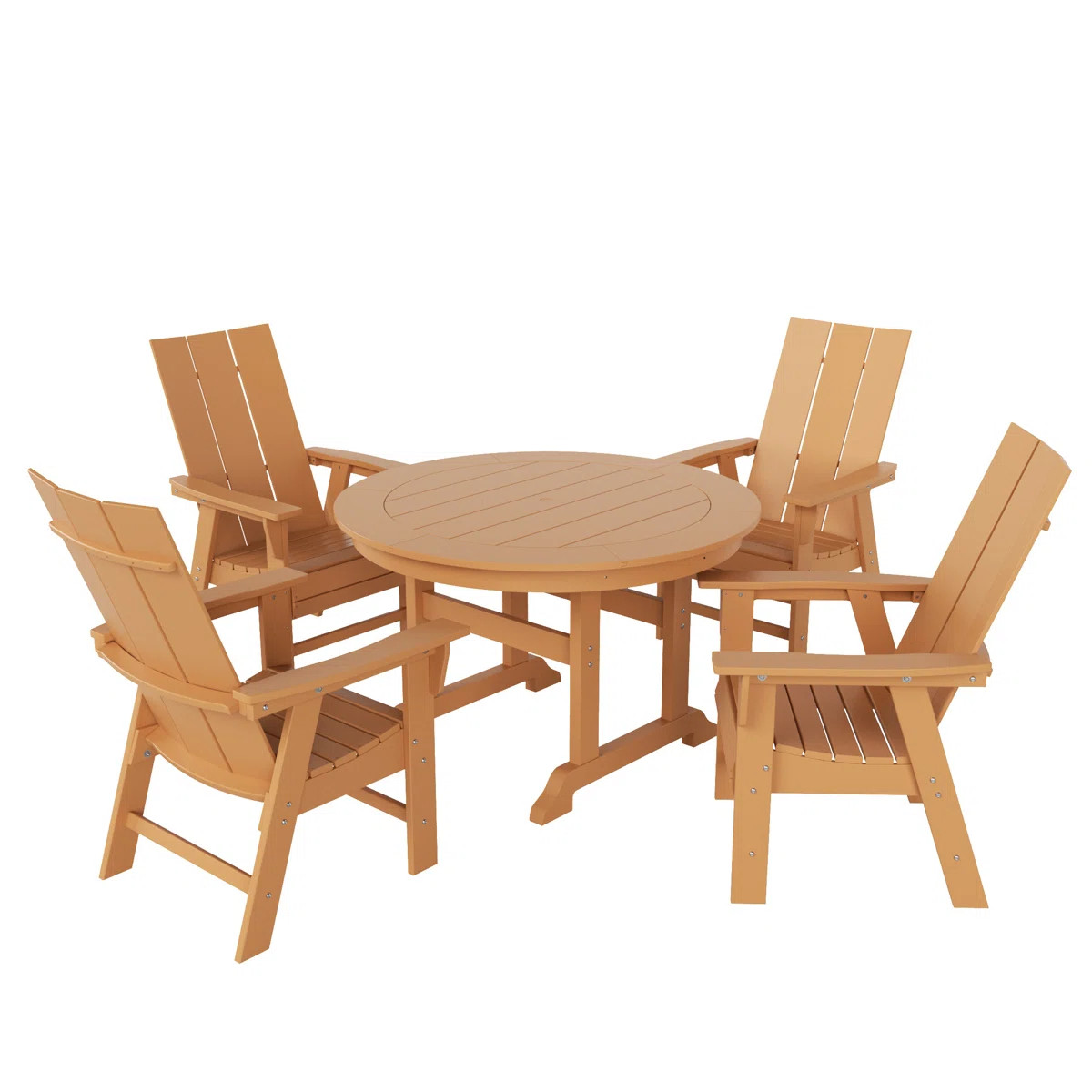 Joubert 4 - Person Patio Dining Set with Round Table | Wayfair North America